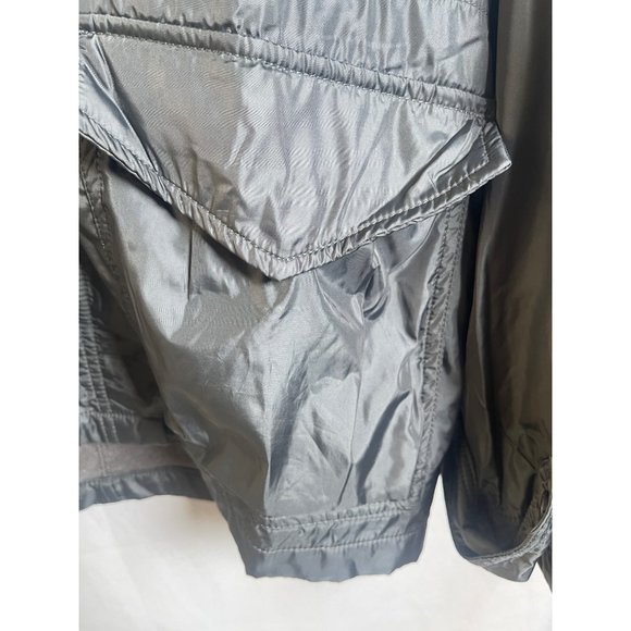 Alpha Industries Military Cage Gray Hooded Full Zip Flight Jacket Men Sz. S - Picture 4 of 8